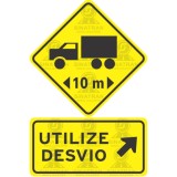  Caminhões acima 10 m - utilize desvio
